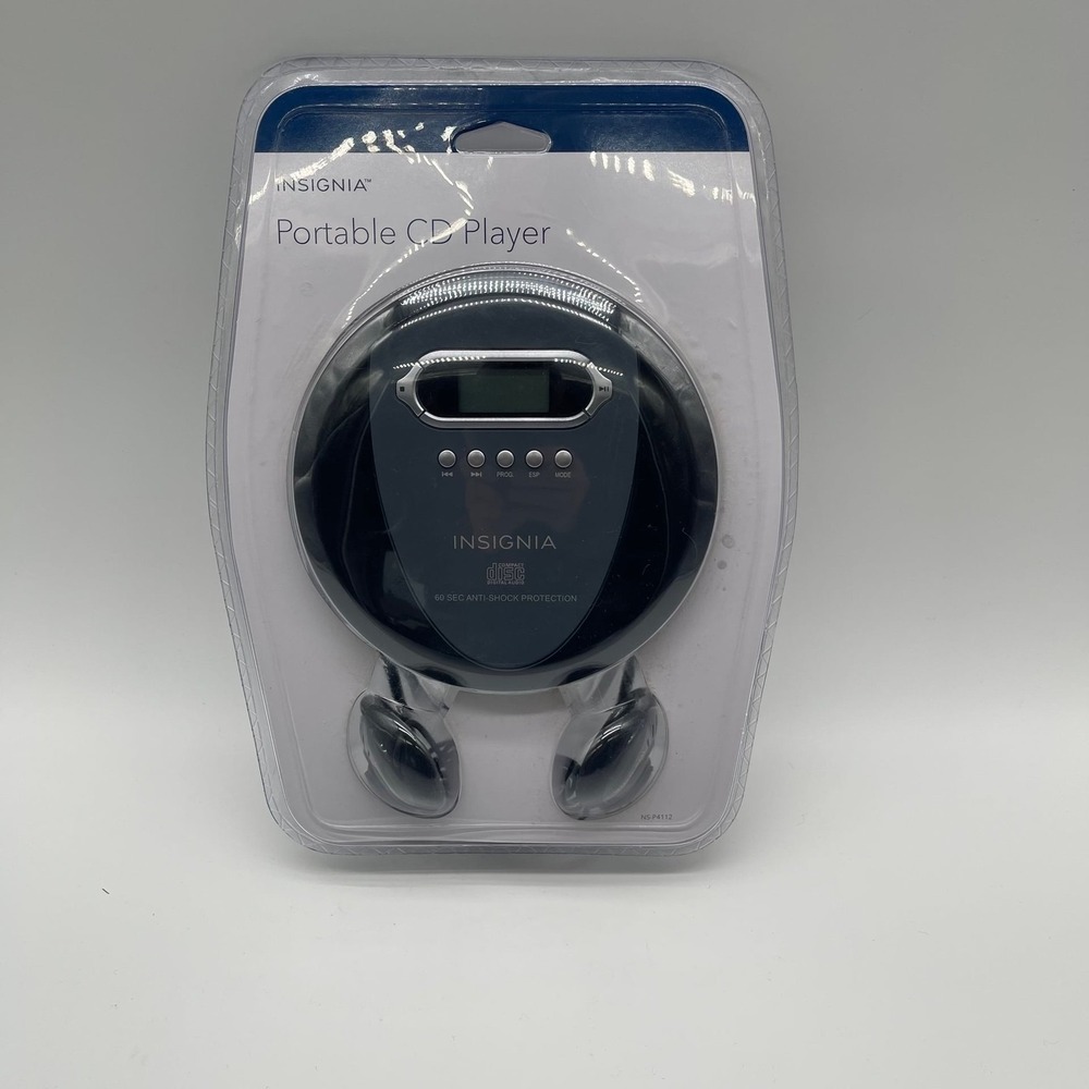 Insignia NS-P4112 Portable CD Player with 60 Sec Anti-Shock Protection and Headp